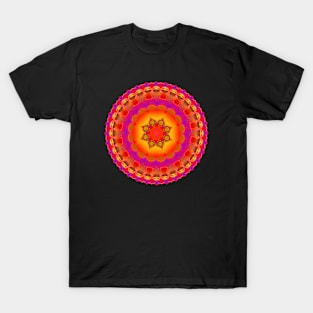 Orange Mandala Magic T-Shirt